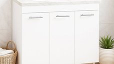 Set Baza si Lavoar seria 867, 80 cm, alb