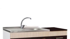 Set bucatarie SARONA 120 cm, 2 corpuri, blat PAL, wenge + fag