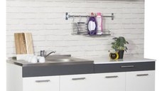 Set bucatarie SARONA 160 cm, 4 corpuri, blat PAL, alb + antracit