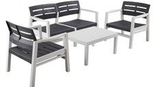 Set gradina SURABAYA 2-1-1 + masuta, alb