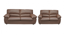 Set LUXOR 3-2, canapea extensibila 3 locuri si canapea fixa 2 locuri, maro