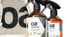 Set pentru curatarea covoarelor si a canapelelor OA Carpet  Sofa + 1 Laveta din microfibra 35x35 cm + 1 Saculet