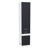 Soldat 40 YANA, 2 usi, corp alb, fronturi gri + alb, 40x60x200 cm - 1