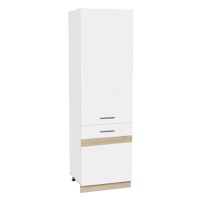 Soldat 60 YANA, 2 usi, corp alb, fronturi alb + sonoma, 60x60x200 cm - 1