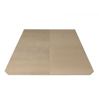 Suport saltea de pat cu orificii aerisire, PAL, brut, 160x200 cm - 1