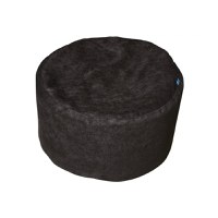 Taburet puf, negru, 37x60 cm - 1