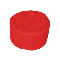Taburet puf, rosu, 37x60 cm - 1