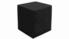 Taburet ROKA, negru, 35x35x38 cm
