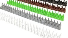 Set 12 x banda tepi plastic pentru combaterea pasarilor porumbeilor pescarusilor 45x4.5x4 cm