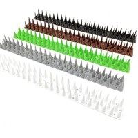 Set 12 x banda tepi plastic pentru combaterea pasarilor porumbeilor pescarusilor 45x4.5x4 cm - 1