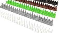 Set 12 x banda tepi plastic pentru combaterea pasarilor porumbeilor pescarusilor 45x4.5x4 cm