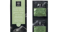 Apivita Express masca de curatare ten gras cu argila verde 2bucx8ml