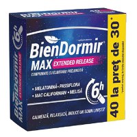 Bien Dormir Max Extended Release 40 comprimate cu eliberare prelungita - 1
