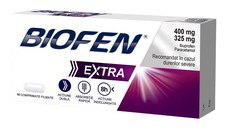 Biofen Extra 400 mg/325 mg 10 comprimate Biofarm