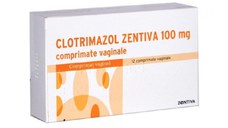 Clotrimazol 100mg x 12 comprimate vaginale (Zentiva)