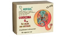 Coenzima Q10 in ulei de catina 15 mg x 40 cps moi Hofigal