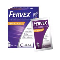 Fervex pentru Adulti 500mg/200mg/25mg 8 plicuri - 1