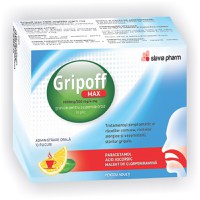 Gripoff Max 1000 mg/200mg/4mg 10 plicuri Slavia Pharm - 1