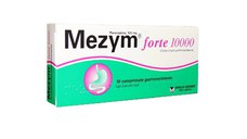 Mezym Forte 10000 125mg x 10 comprimate filmate gastrorezistente
