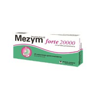 Mezym Forte 20000 250mg x 20 comprimate filmate gastrorezistente - 1