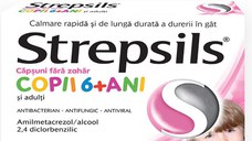 Strepsils Capsuni Fara Zahar 24 pastile