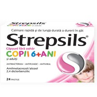 Strepsils Capsuni Fara Zahar 24 pastile - 1