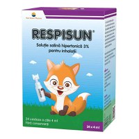 Sun Wave RespiSun Solutie Salina Hipertonica 3% 24 unidoze a 4ml - 1
