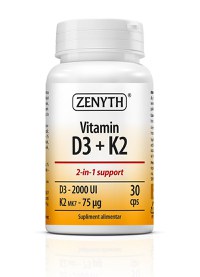 Vitamin D3 2000 UI + K2 30 capsule Zenyth - 1