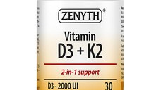 Vitamin D3 2000 UI + K2 30 capsule Zenyth