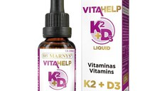 Vitamina K2 si D3 lichida 30 ml Marnys