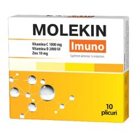 Zdrovit Molekin Imuno Vit. C 1000mg + Vit. D 2000UI + Zinc 10mg 30 comprimate filmate - 1