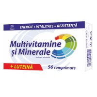 Zdrovit Multivitamine + Minerale + Luteină 56 comprimate filmate - 1