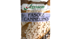 Agrosem Cannelino, seminte de fasole pitica cu boabe albe, 1 kg