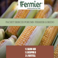 Pachet Erbicid porumb Fermier Loredo pentru 1 HA, Contine 1L Sajon 4OD, 1L Dicopur D, 3L Fertitell - 1