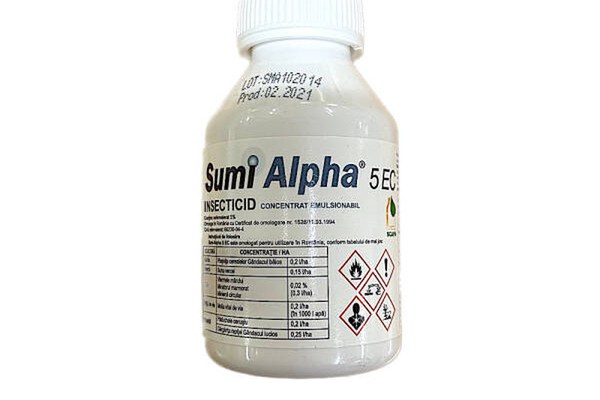 Sumi Alpha 5EC 100 ml, insecticid de contact, Belchim, grau (plosnita cerealelor, gandacul balos), mar (viermele marului, minotaurul marmorat, minierul circular), vita de vie (molia vitei de vie), varza (buha verzei)