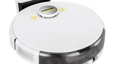 Aspirator robot Karcher RCV 5, Wi-Fi, 0.33 L, Senzori LiDAR, Control prin aplicatie, Functie temporizator, Senzor mapare incapere, Alb
