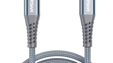 Cablu date Vision Touch, USB Type-C la Lightning, 27W, 1m, Gri