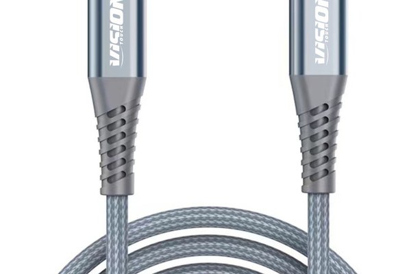 Cablu date Vision Touch, USB Type-C la Lightning, 27W, 1m, Gri