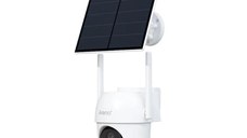Camera de supraveghere cu Panou Solar si baterie reincarcabila, Arenti GO2T, Camera exterioară wireless 2K cu rotație 360°, alimentare solara si conversatie bidirectionala