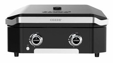 Gratar pe gaz tip plancha cu 2 arzatoare si capac Cozze 600 5 kW 90514