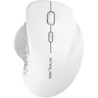Mouse Serioux Glide 515, 1600 dpi, Click silentios, Ergonomic, Alb - 1