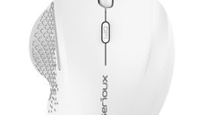 Mouse Serioux Glide 515, 1600 dpi, Click silentios, Ergonomic, Alb