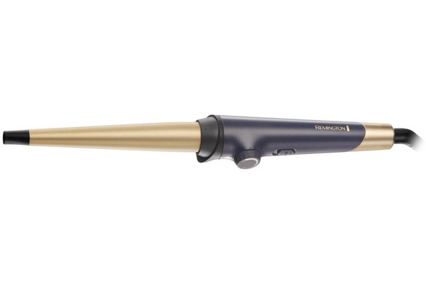 Ondulator de par Remington Luxe CI5805, 13-25 mm, Temperatura maxima 200 grade, Invelis ceramic, Auriu/Albastru inchis