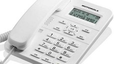 Telefon fix cu fir Motorola CT202, Alb