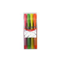 Textmarker Cu Cerneala Penac Liqliner, Varf 1-4 Mm, 4culori/set - (o, G, V, R) - 1