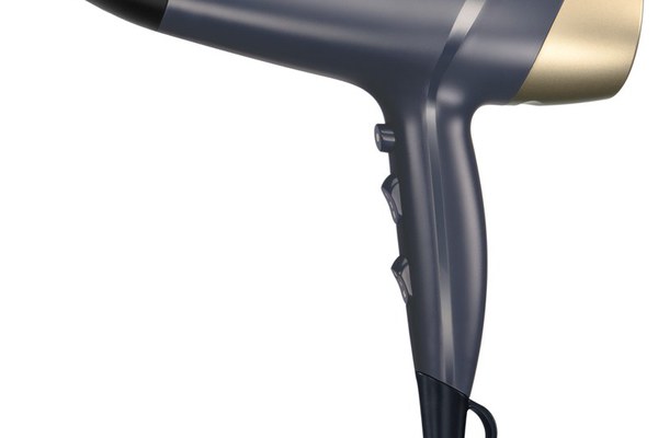 Uscator de par Remington Sapphire Luxe D5805, 2200 W, 3 trepte caldura, 2 viteze, Champagne/Bleumarin