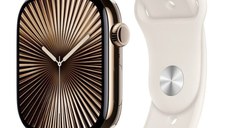 Apple Watch Series 10 2024, GPS + Cellular, Titanium 42mm N/A Gold Foarte bun