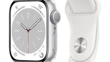 Apple Watch Series 8 2022, GPS, Aluminium 45mm N/A Silver Foarte bun