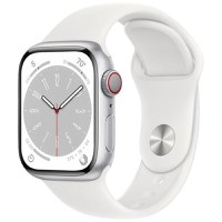Apple Watch Series 8 2022, GPS + Cellular, Aluminium 41mm N/A Silver Foarte bun - 1