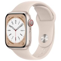 Apple Watch Series 8 2022, GPS + Cellular, Aluminium 41mm N/A Starlight Excelent - 1